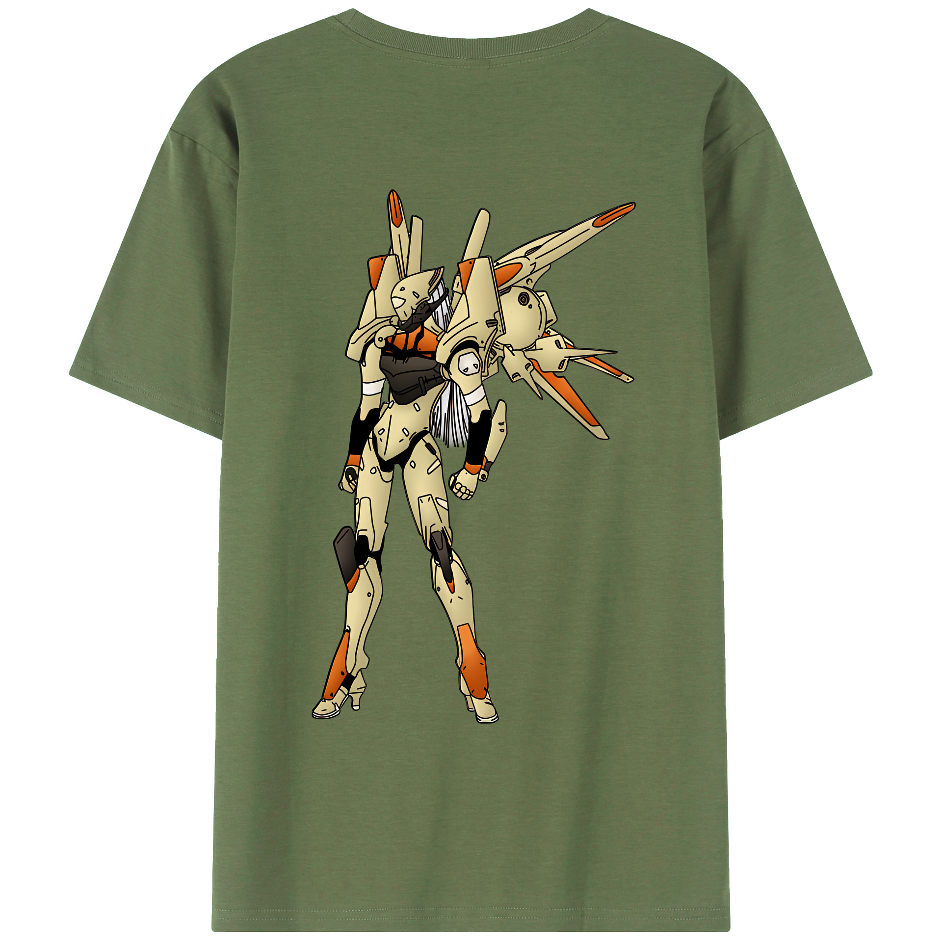 （画像用） EVA 新世紀エヴァンゲリオン 綿100％ メンズ半袖Tシャツ（バックプリント） 通気性